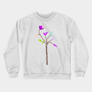 PURPLE ROSE TREE Crewneck Sweatshirt